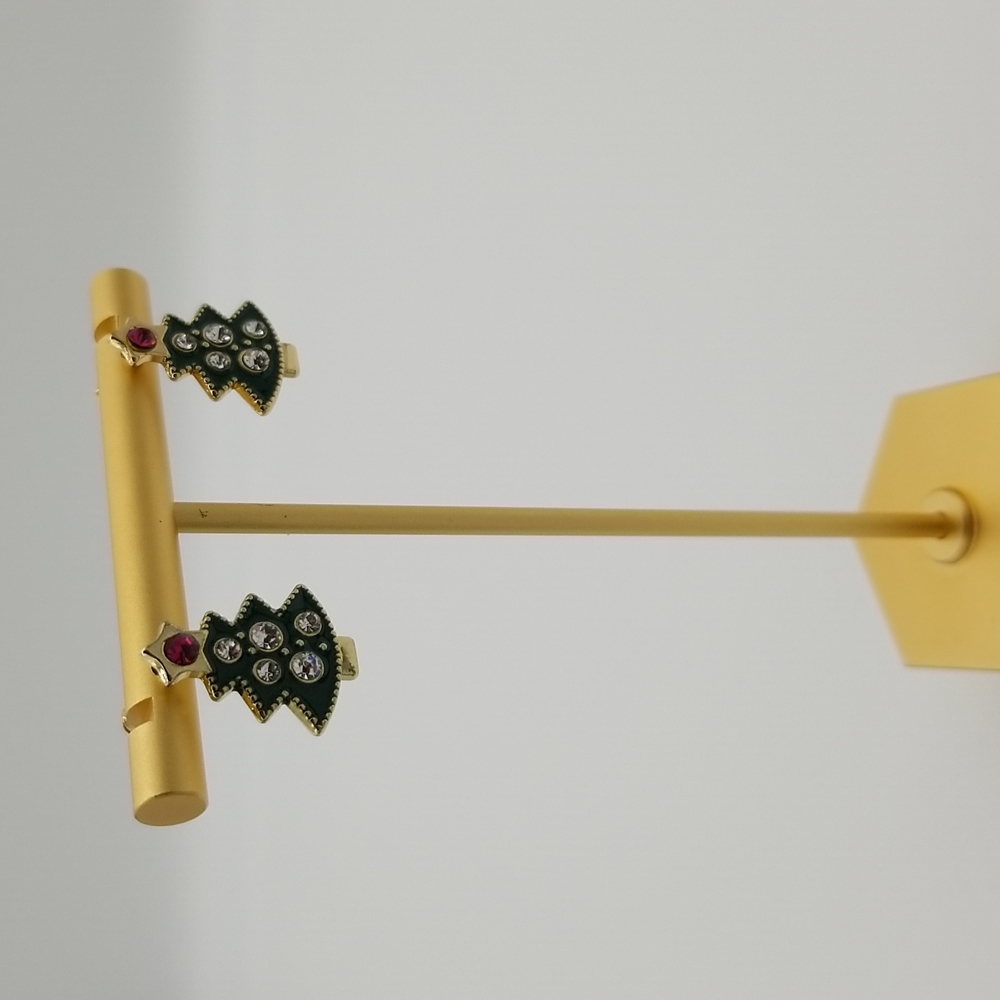 Mini Christmas Tree stud earrings - Picture 3 of 6